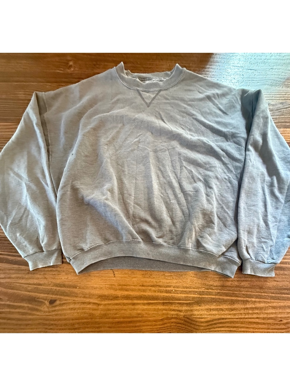 Vintage Jerzees Gray Crewneck Sweatshirt Size Large